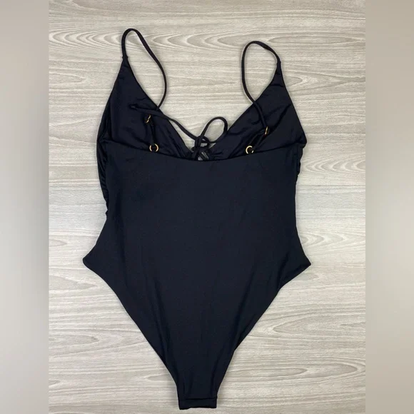 LSPACE Piper Classic One-Piece Swimsuit Tie Keyhole Black Size XS - Picture 11 of 15